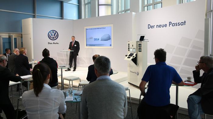 Ανακοινώθηκαν επισήμως τα πρώτα στοιχεία της νέας γενιάς του VW Passat, η οποία θα κάνει ντεμπούτο για το ευρύ κοινό τον Οκτώβριο, στο Paris Motor Sho